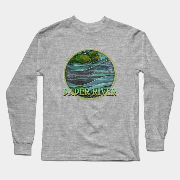 Paper River Long Sleeve T-Shirt by MikaelJenei